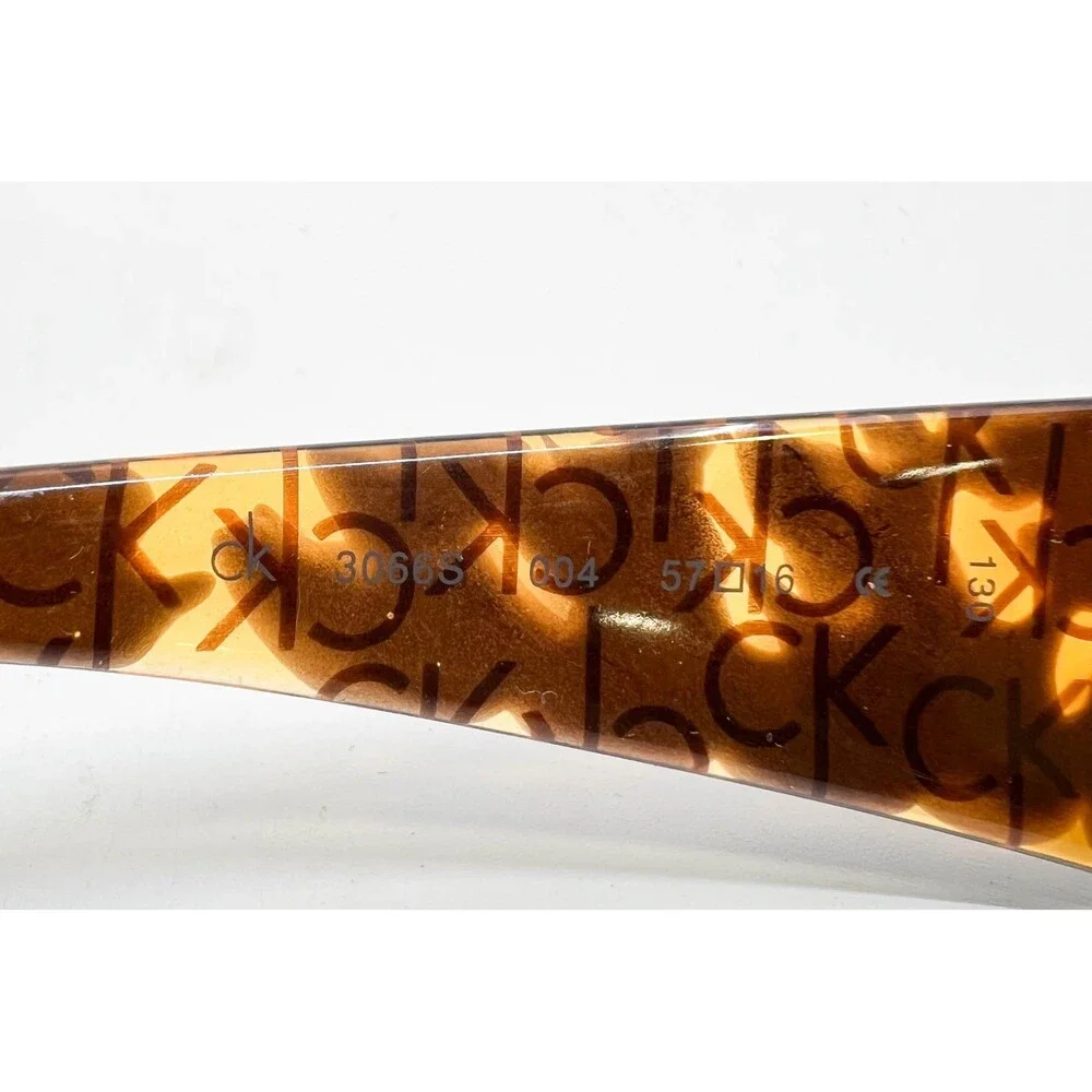 Calvin Klein Eyeglasses Women Tortoise Monogram Logo 3066S 004 57-16-130